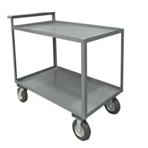 DURHAM MANUFACTURING RSCR-3048-95 Stock Cart With Raised Handle, 4 Shelf, Size 30-1/4 x 54-1/4 x 45-1/4 Inch | CF6LTY