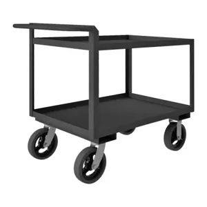 DURHAM MANUFACTURING RSCR243636ALU8MR95 Stock Cart With Push Handle, 4 Shelf, Size 24-1/4 x 42-1/4 x 36 Inch | CF6LUG