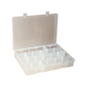 DURHAM MANUFACTURING SPADJ-CLEAR Fachbox, klein, verstellbar, Kunststoff | CF6LVN