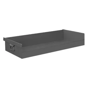 DURHAM MANUFACTURING TR-1502-95 Service Cart Tray, Close Front, Capacity 250 Lbs, Steel, Gray | AD7KPU 4EY21