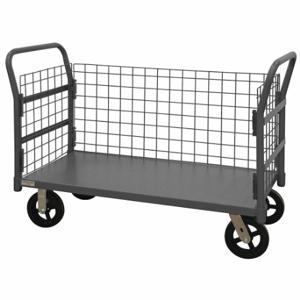 DURHAM MANUFACTURING W3SPT-244838-1-8MR95 Wire Cart With Removable Handle, Size 24 x 55-1/4 x 38-1/4 Inch | CF6LXT