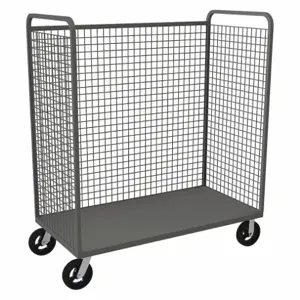 DURHAM MANUFACTURING W3ST-306068-1-8MR95 Wire Cart, 1 Shelf, Size 30 x 60 x 68-9/16 inch, Gray | CF6LXX