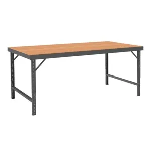 DURHAM MANUFACTURING WBF-TH-3060-95 Folding Leg Workbench, Tempered Hardboard Top, Size 60 x 30 Inch | CF6LYD