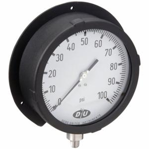 DURO 6.2020513E7 Industrial Pressure Gauge, Back Flange, 0 to 100 psi, 6 Inch Size Dial | CP3XYJ 442Y37