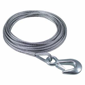 DUTTON-LAINSON 6210 Winch Cable, With Hook, 25 ft. Length, 3/16 Inch Size | CJ3VDK 24MC60