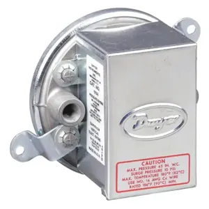 DWYER INSTRUMENTS 1910-0 Differential Pressure Switch, 15 To 55 Inch Wc | CP3YDW 25F027