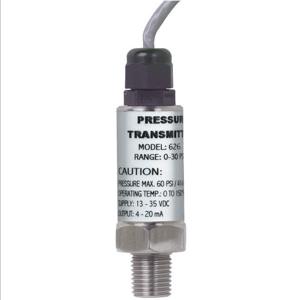 DWYER INSTRUMENTS 626-08-GH-P1-E4-S1 Pressure Transducer, 1/4 Inch MNPT, 0 to 30 PSI Range, 4 to 20mA DC Output | AC8TRQ 3DRJ5