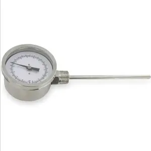 DWYER INSTRUMENTS BTLR3255D Dial Thermometer, Side Reading, Bimetal, 1/2 Inch NPT Connection, 0 to 250 Deg F Range | AB3RJJ 1UZH3