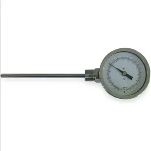 DWYER INSTRUMENTS BTLS32541 Dial Thermometer, Side Reading, Bimetal, 1/2 Inch NPT Connection, -40 to 160 Deg F Range | AB3RHJ 1UZE7