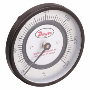 DWYER INSTRUMENTS BTP272 Spring Pipe Mount Dial Thermometer, 20 Deg To 260 Deg C, 2 Inch Dial Dia | CP3YQW 1UYP6