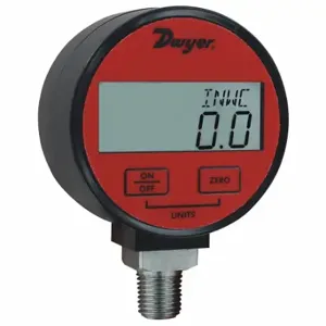 DWYER INSTRUMENTS DPGA-12 Digital Industrial Compound Gauge, -30 To 0 To 100 Inch Hg/PSI, For Dry Air & Gases | CQ8YPD 55EJ01