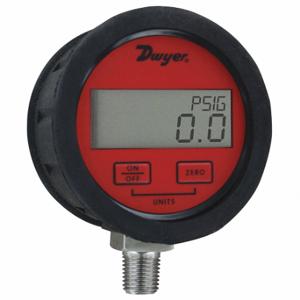 DWYER INSTRUMENTS DPGAB-10 Digitales Prozessmanometer, 0 bis 300 PSI, für trockene Luft und Gase, 1/4 Zoll NPT-Außengewinde | CQ8YQG 55EJ09