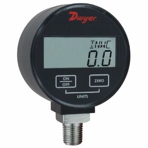 DWYER INSTRUMENTS DPGW-00 Digital Vacuum Gauge, -30 to 0 PSI, 3 Inch Dial, 1/4 Inch MNPT Connection | CF2JYA 55EJ11