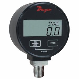 DWYER INSTRUMENTS DPGW-05 Digital Industrial Pressure Gauge, 0 To 15 PSI, For Liquids & Gases, 1/4 Inch Npt Male | CQ8YPF 55EJ13