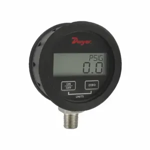 DWYER INSTRUMENTS DPGWB-11 Digital Process Pressure Gauge, 0 To 500 PSI, For Liquids & Gases, 1/4 Inch Npt Male | CQ8YQU 55EJ29