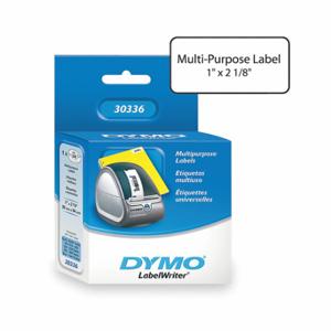 DYMO 30336 Druckeretikett, 1 Zoll Etikettenbreite, 2 1/8 Zoll Etikettenhöhe, weiß, 1 Zoll Kerndurchmesser | CP3YXD 2XZN6