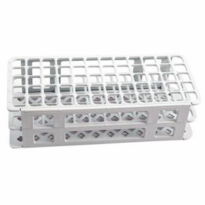 DYNALON 225655-0000 Test Tube Rack, Holds 60 Test Tubes, BencHeightop, 60 Compartments, Autoclavable, Plastic | CP4AFQ 401R40