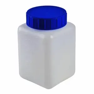 DYNALON 501305-0500 Graduated Rectangular Bottles, 16 oz Labware Capacity English, HDPE, Polyethylene, 10 PK | CP4AEB 787A35