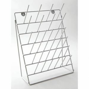 DYNALON 559165-0005 Drying Rack, Benchtop, 32 Pegs, Steel, White | CP4AEF 401R39