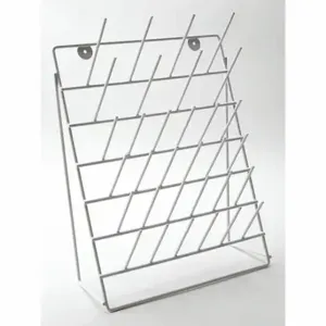 DYNALON 559165-0005 Drying Rack, Benchtop, 32 Pegs, Steel, White | CP4AEF 401R39