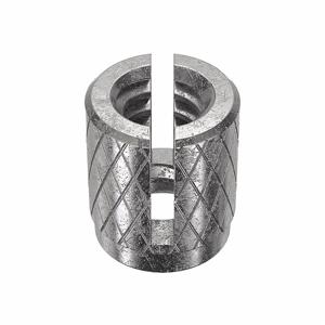 E-Z LOK 240-004CR Knurled Press Insert, 3/16 Inch Length, 18-8 Stainless Steel, 5/32 Inch Drill Size, 10PK | CG6MWK 4ZU10