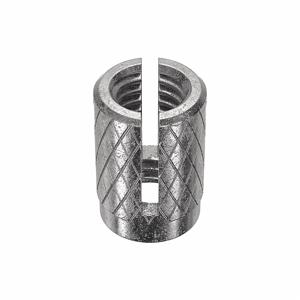 E-Z LOK 240-332CR Knurled Press Insert, 3/8 Inch Length, 18-8 Stainless Steel, 1/4 Inch Drill Size, 10PK | CG6MWN 4ZU16