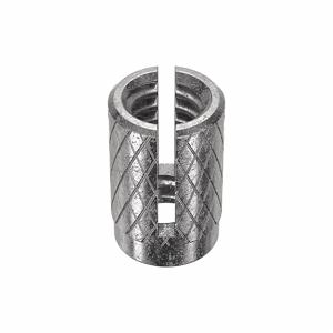 E-Z LOK 240-4CR Knurled Press Insert, 1/2 Inch Length, 18-8 Stainless Steel, 5/16 Inch Drill Size, 10PK | CG6MWP 4ZU19