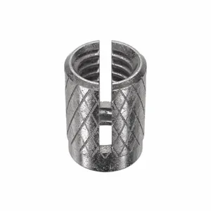 E-Z LOK 240-6CR Knurled Press Insert, 5/8 Inch Length, 18-8 Stainless Steel, 7/16 Inch Drill Size, 5PK | CG6MWR 4ZU23