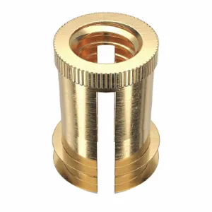 E-Z LOK 270-008-BR Finsert, 3/8 Inch Length, Brass, 15/64 Inch Drill Size | CG6MXA 4ZU47