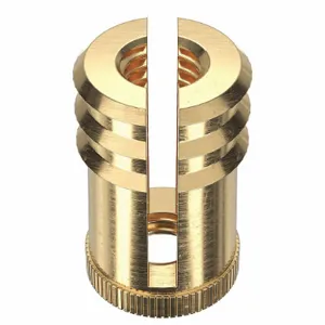 E-Z LOK 370-332-BR Finsert, 9/16 Inch Length, Brass, 11/32 Inch Drill Size, 50PK | CG6MZW 4ZU51