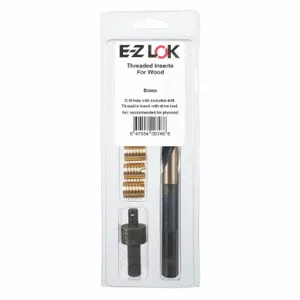 E-Z LOK EZ-400-524 Thread Insert Kit, 0.625 Inch Length, Brass, 5/16-24 Size, Knife Thread Type | CG6NCB 45JZ88