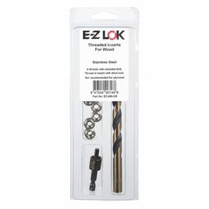 E-Z LOK EZ-400-4-CR Thread Insert Kit, 0.5 Inch Length, Stainless Steel, 1/4-20 Size, Knife Thread Type | CG6NBZ 45JZ86