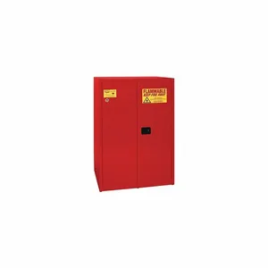 EAGLE 9010XRED Flammable Liquid Safety Cabinet, 90 Gallon, 2 Door Self Close | CE7TAX