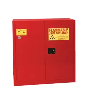 EAGLE 3010XRED Flammable Safety Cabinet, 30 Gal., 43 Inch x 18 Inch x 44 Inch Size, Red, 1 Shelf | CE7TAF 55EA88