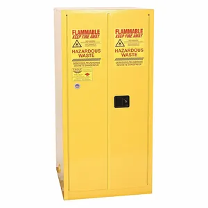 EAGLE HAZ1926X Hazmat Safety Cabinet, 55 Gal., 1 Drum Capacity, 34 Inch x 34 Inch x 65 Inch Size, Yellow | CE7TCT 55EC29