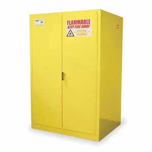 EAGLE HAZ1992X Hazmat Safety Cabinet, 60 Gal., 2 Drum Capacity, 43 Inch x 34 Inch x 65 Inch Size, Yellow | CE6ZQZ 6YG25