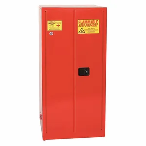 EAGLE PI62X Flammable Safety Cabinet, 96 Gal., 34 Inch x 34 Inch x 65 Inch Size, Red, 5 Shelves | CE6ZTZ 55EC20