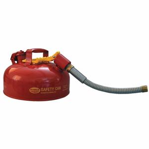 EAGLE U211S Type II Safety Can, For Fla mmables, Galvanized Steel, Red, Includes Hose | CP4AMN 45UX04