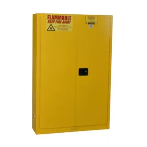 EAGLE YPI7710X Flammable Safety Cabinet, 30 Gal., 43 Inch x 12 Inch x 65 Inch Size, Yellow, 5 Shelves | CE6ZWG 55EC31