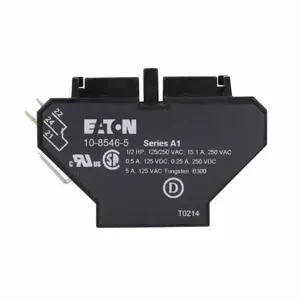 EATON 10-8546-5 Definite Purpose Contactor Accessories, Auxiliary Contact, For 15-75A Contactors | BJ6AKK