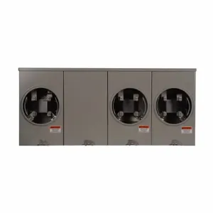 EATON 1008952CH Meter Socket, Multi Position Horiz. Ganged Sockets, 100A, Over/Under | BJ4QTL