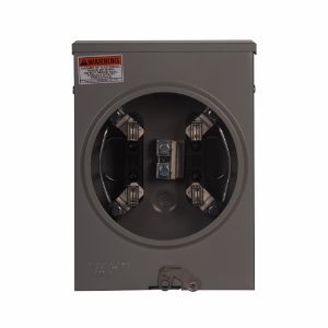 EATON 1006385BCH Meter Socket, Resi Type Cover, 125A, Under, Solid Top, 4-Jaw, 1-Ph | BJ4QPJ