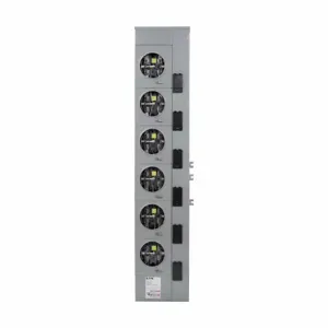 EATON 1009693CH Meter Socket, Multi Position Horiz. Ganged Sockets, 100A, Over/Under | BJ4QVC