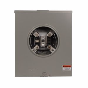 EATON 1010291CH Messgerätesteckdose, 1-polig, 200 A, Über/Unter, Nabenabdeckplatte, #6-350 Kcmil, 5-Backen, 1-Ph | BJ4QXK