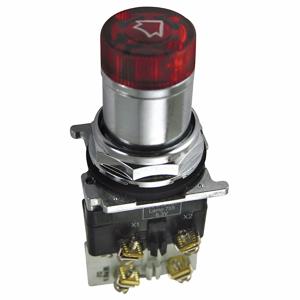 EATON 10250ED1117-4KR Illuminated Selector Switch, 30 mm Size, 4 Position, 2NO/2NC, Red | CJ2PAG 39P819