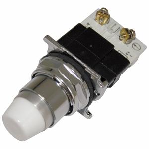 EATON 10250T411LWD06-51 Illuminated Push Button, Maintained/Momentary, White, 6V AC, LED, 1NC | CJ2NZJ 39P631