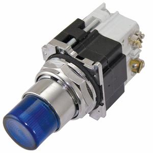 EATON 10250T411LLD06-51 Illuminated Push Button, Maintained/Momentary, Blue, 6V AC, LED, 1NC | CJ2NZY 39P630