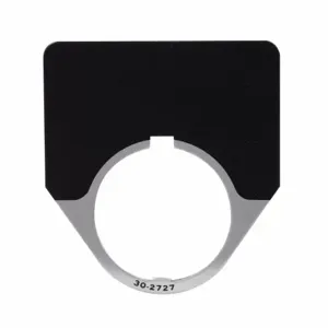 EATON 10250TJ36STAMP Pushbutton Legend Plate Plastic, Black, Legend: Blank Legend | BJ4ZLZ