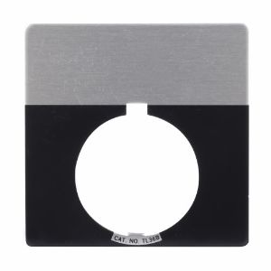 EATON 10250TL36STAMP Drucktasten-Beschriftungsplatte, quadratische Beschriftungsplatte, schwarz | BJ4ZNE