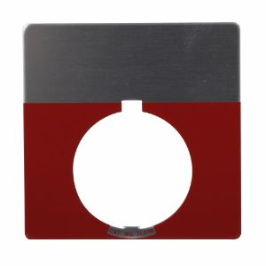 EATON 10250TL37STAMP Drucktasten-Beschriftungsplatte, quadratische Beschriftungsplatte, rot | BJ4ZNR